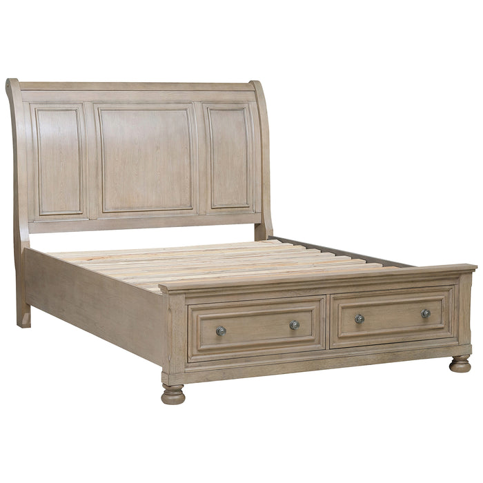 Bethel Platform Bed with Footboard Storage