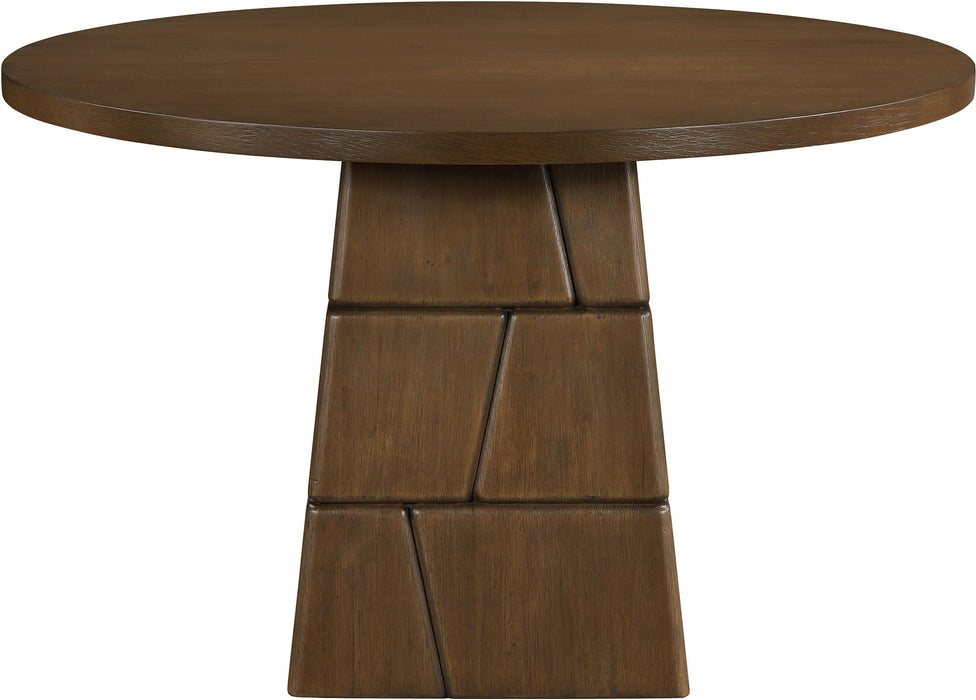 Tavio 48" Oak Veneer And Solid Wood Dining Table