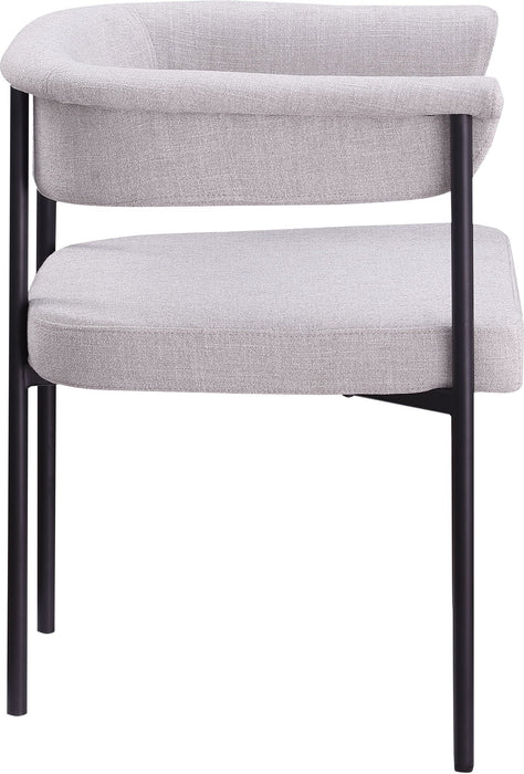 Malin Linen Textured Fabric Upholstered Dining Chair