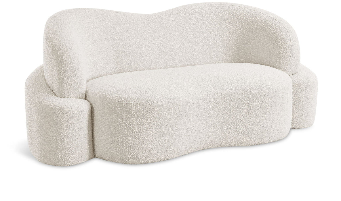 Principessa 68" Boucle Fabric Upholstered Loveseat