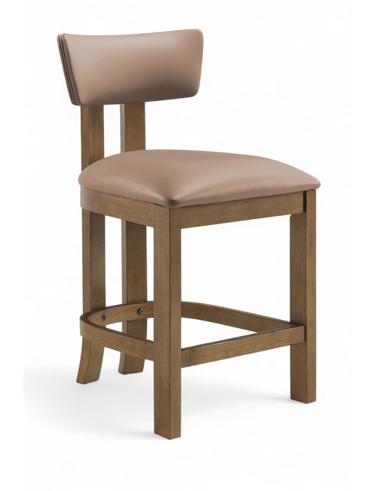 Lavrin Vegan Leather Upholstered Counter Stool