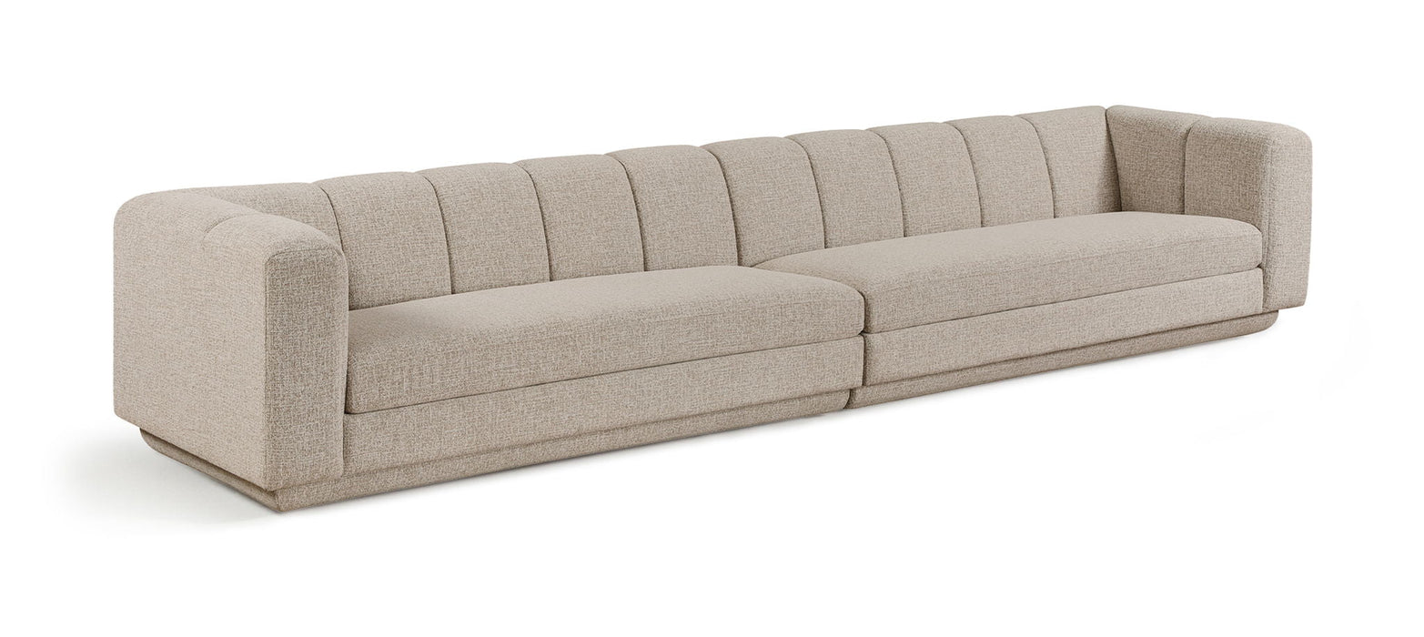 Sofá modular tapizado de tela Modari de 153.5" de 2 piezas