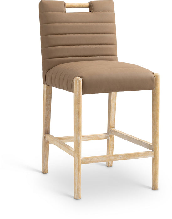 Aimee Vegan Leather Upholstered Counter Stool