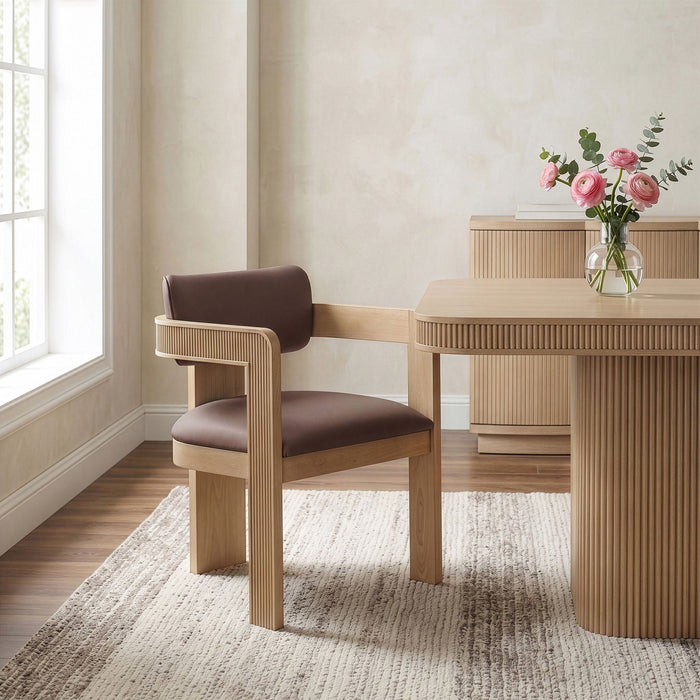Sacha Vegan Leather Upholstered Dining Chair