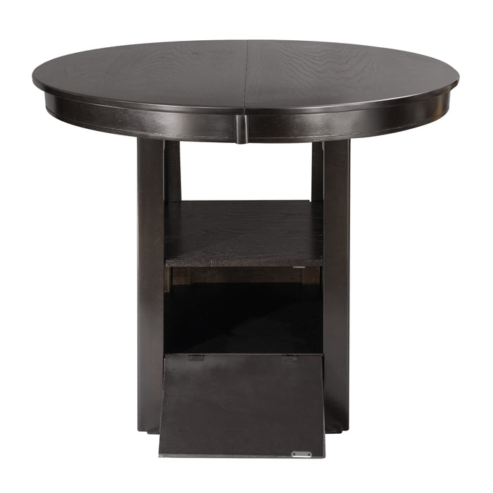 Junipero Round / Oval Counter Height Table with Storage Base