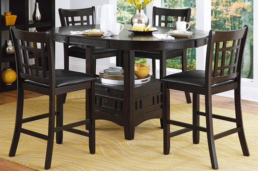 Junipero Round/Oval Counter Height Table with Storage Base (2423)