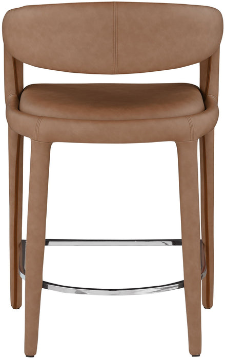 Sylvester Vegan Leather Upholstered Counter Stool
