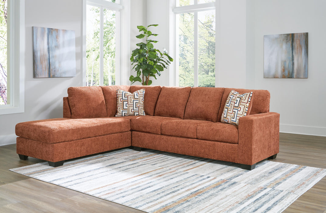 Aviemore 2-Piece Sectional with Chaise - Spice - Left side