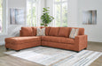 Aviemore 2-Piece Sectional with Chaise - Spice - Left side