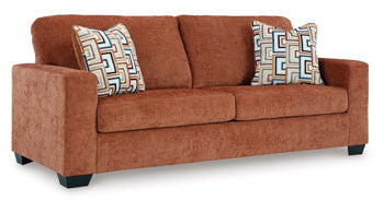 Aviemore Oversized Accent Ottoman - Orange