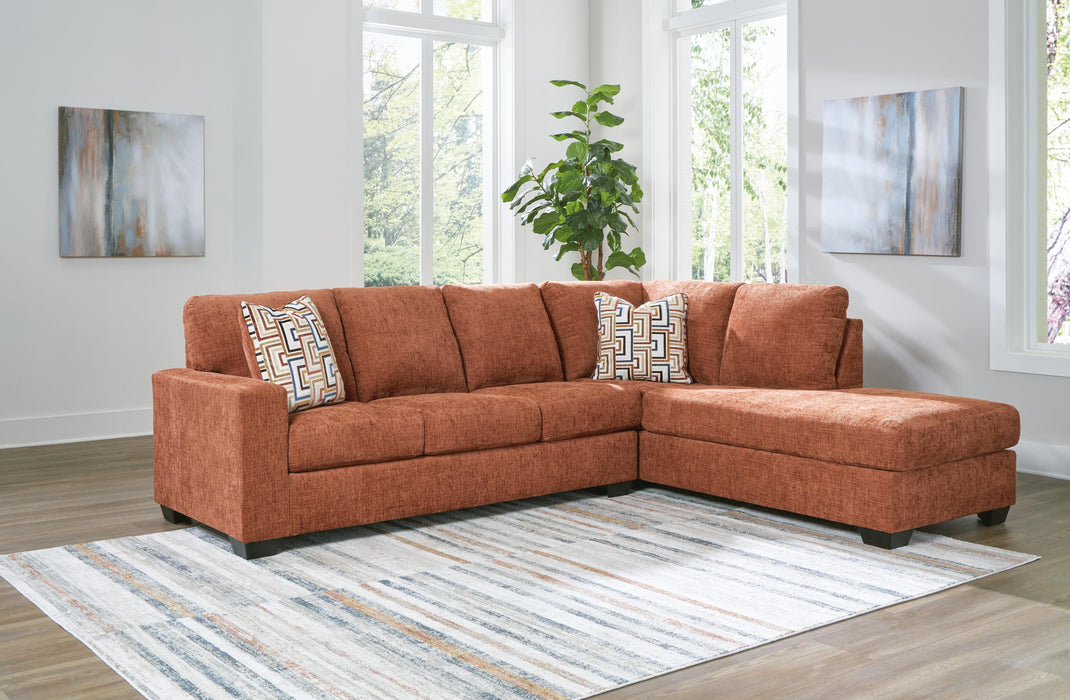 Aviemore 2-Piece Sectional with Chaise - Spice - Right side