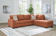 Aviemore 2-Piece Sectional with Chaise - Spice - Right side