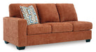 Aviemore Oversized Accent Ottoman - Orange