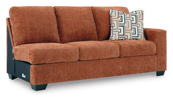 Aviemore Oversized Accent Ottoman - Orange