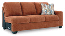 Aviemore Oversized Accent Ottoman - Orange