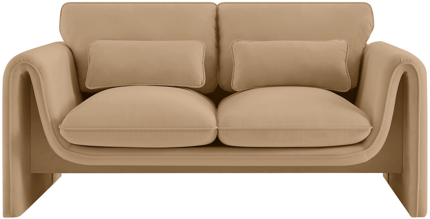 Stylus 64" Boucle Fabric Upholstered Loveseat