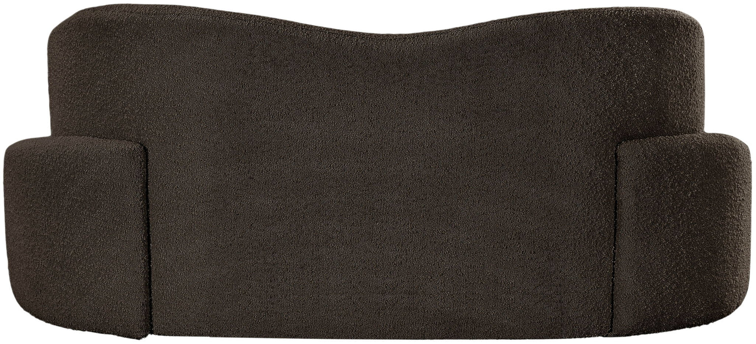 Principessa 68" Boucle Fabric Upholstered Loveseat