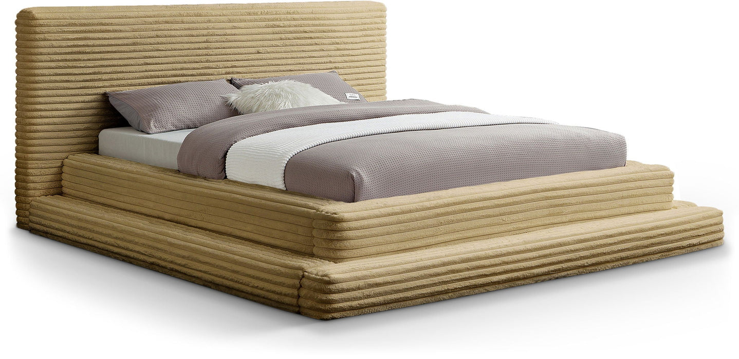 Drew Corduroy Fabric Upholstered Bed