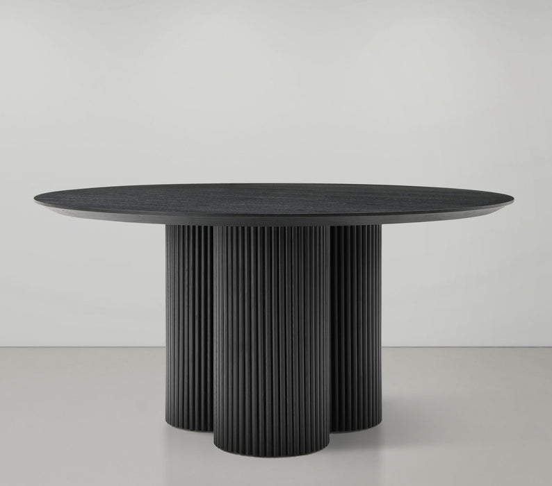 Simba 60" Ash Wood And Oak Veneer Dining Table