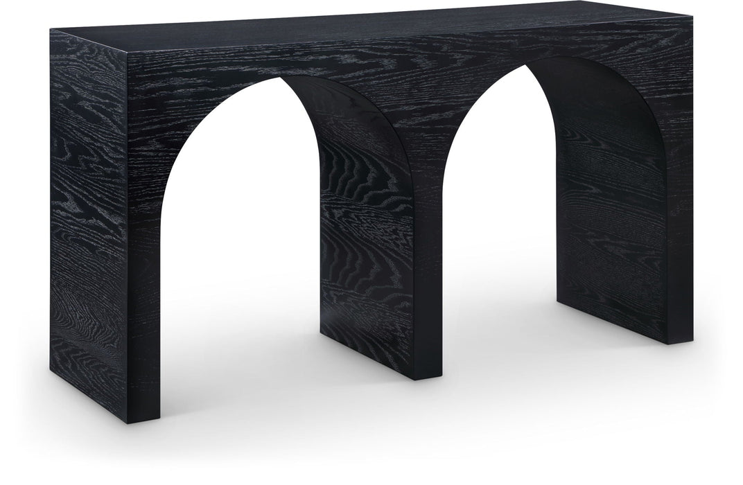 June Oak Wood Console Table