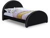 Brody Velvet Upholstered Bed - Black