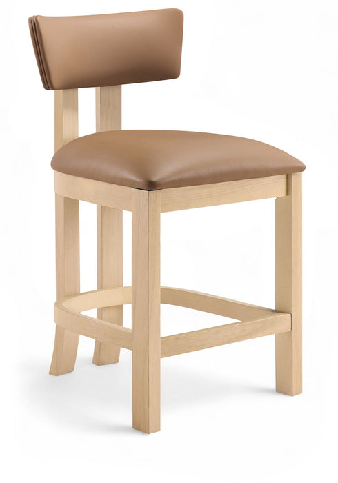 Lavrin Vegan Leather Upholstered Counter Stool