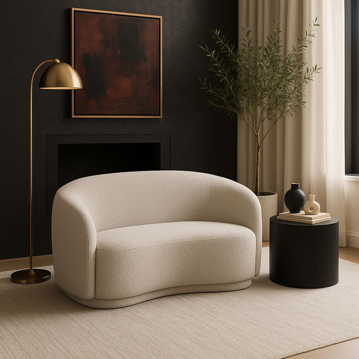 Hyde 64" Boucle Fabric Upholstered Loveseat