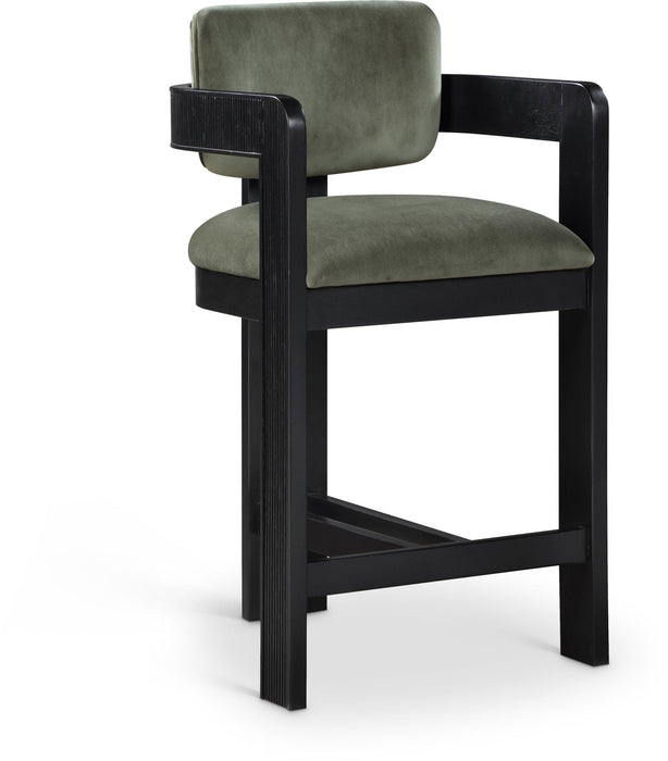 Sacha Velvet Upholstered Counter Stool