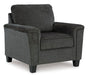 Erinslane Ottoman - Black/Gray