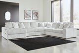 Magnífico seccional de 5 piezas con chaise longue