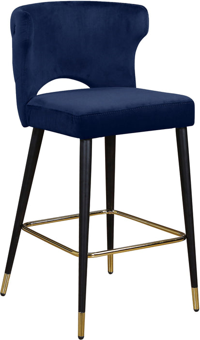 Kelly Velvet Upholstered Counter Stool