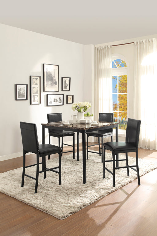 Tempe Counter Height Table, Faux Marble Top