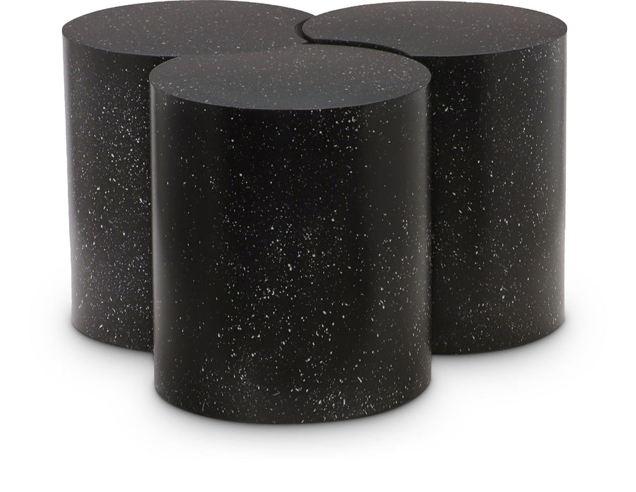 Dimple Terrazzo Pattern Iron Nesting 3pc. Modular Coffee Table