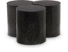 Dimple Terrazzo Pattern Iron Nesting 3pc. Modular Coffee Table