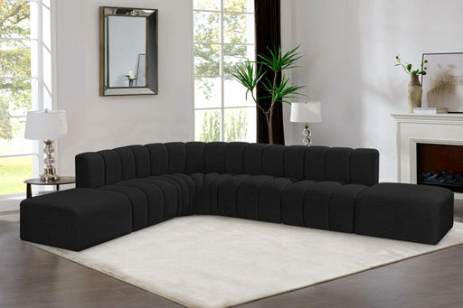 Arc 172" Boucle Fabric Upholstered 7pc. Modular Sectional
