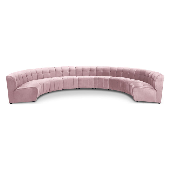 Limitless 177.5" Velvet Upholstered 9pc. Modular Sectional
