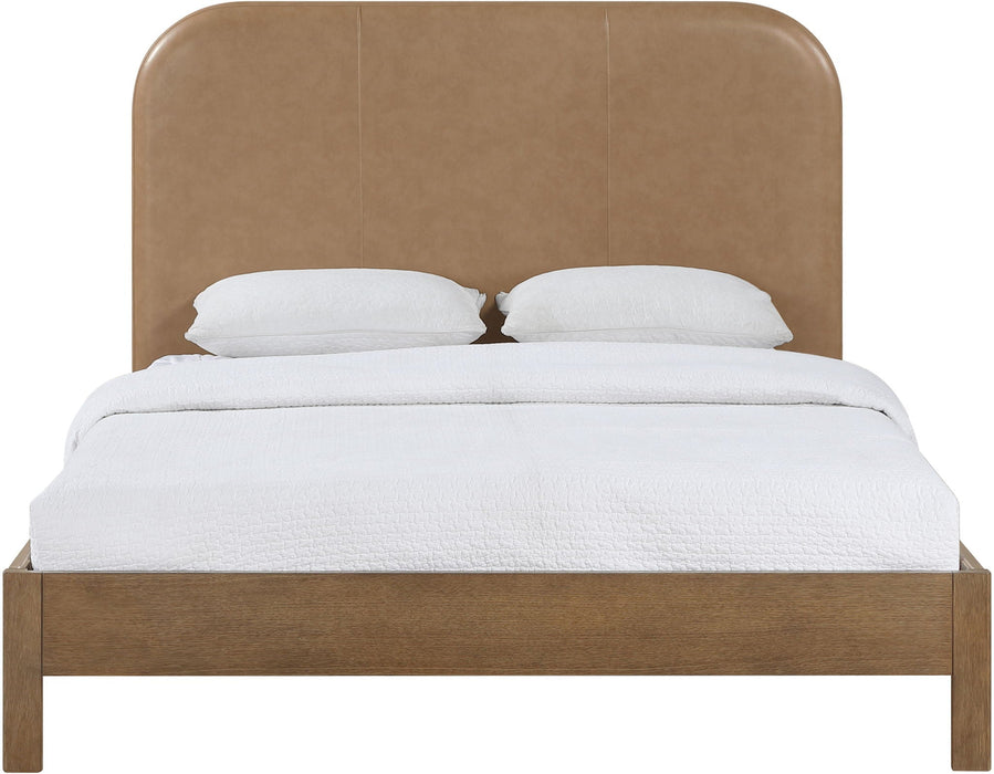 Caswell Vegan Leather Upholstered Bed
