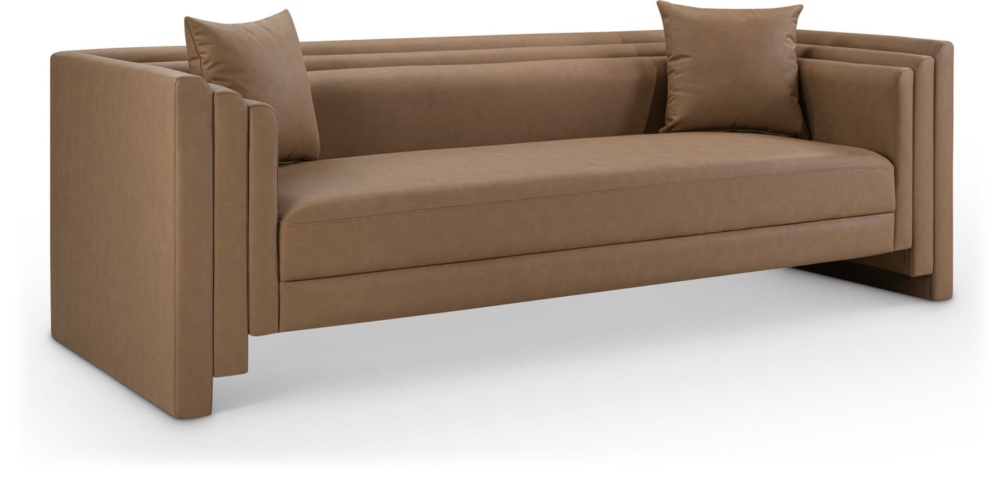 Everett 88.5" Vegan Leather Upholstered Sofa