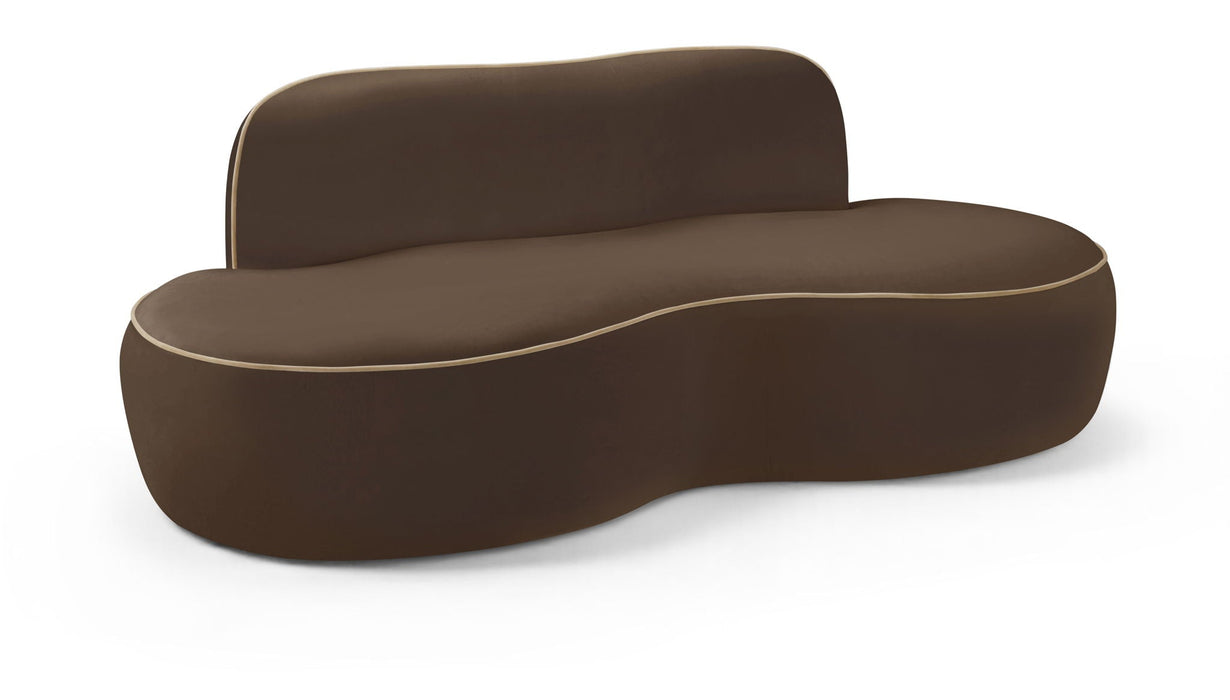 Swerve 77" Velvet Upholstered Loveseat