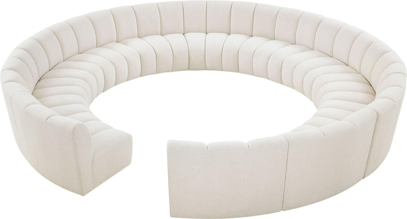 Infinity 178" Boucle Fabric Upholstered 12pc. Modular Sectional