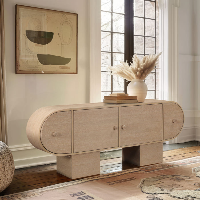 Harlow Solid Wood And Oak Veneer Sideboard / Buffet