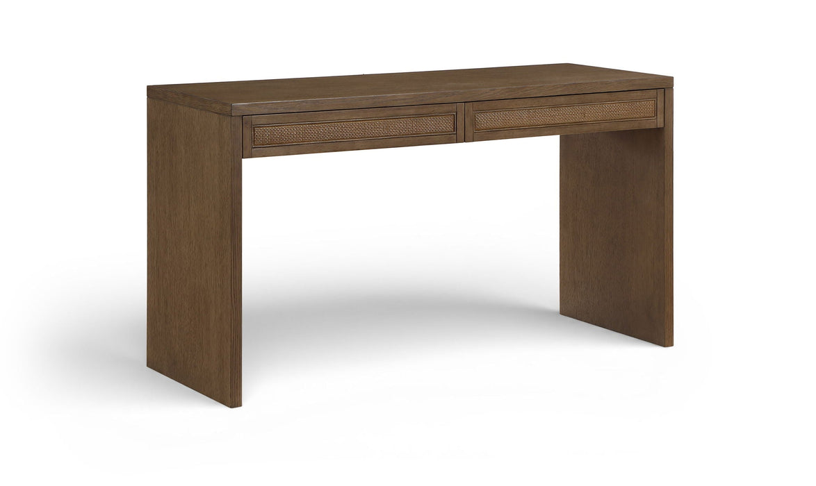 Avro Cane, Solid Wood And Oak Veneer Desk