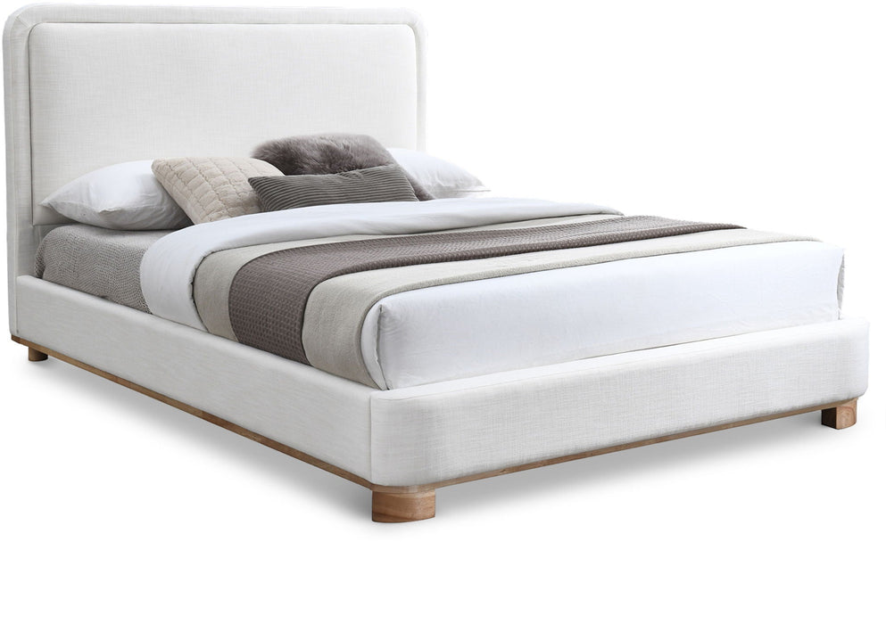Nolita Linen Textured Fabric Upholstered Bed