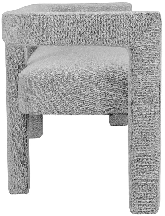 Athena Boucle Fabric Upholstered Bench