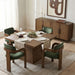 Fenwick 54.25" Cane, Oak Veneer And Solid Wood Dining Table