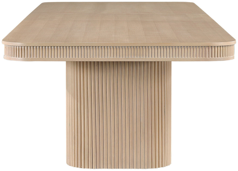 Mohari 112" / 136" / 160" Solid Wood And Oak Veneer Dining Table