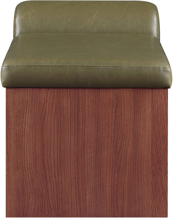 Delphine Vegan Leather Upholstered Bench