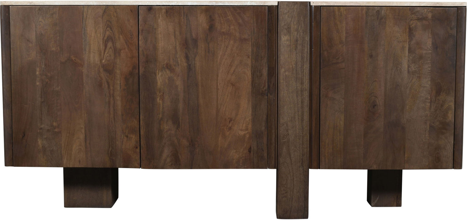 Pietra Travertine And Mango Wood Sideboard / Buffet