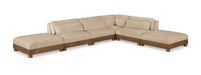 Turin 160" Chenille Fabric Upholstered 6pc. Modular Sectional
