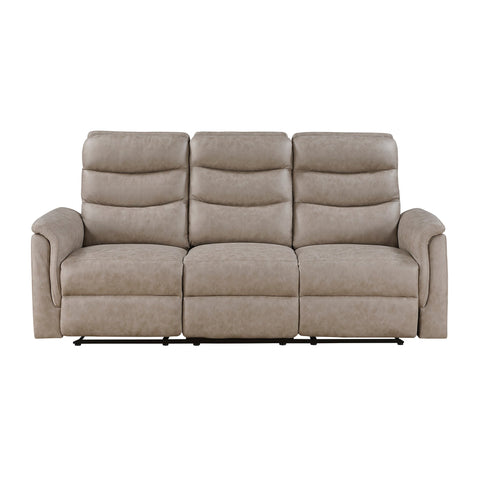 Metric Double Reclining Sofa with Drop-down Cup Holders (8360TPE)